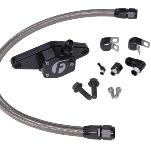 Fleece Performance Coolant Bypass® for 5.9L 12V Cummins (1994-1998) w/ Stainless Steel Braided Line - FPE-CLNTBYPS-CUMMINS-12V-SS image 1 Fleece Performance Coolant Bypass® for 5.9L 12V Cummins (1994-1998) w/ Stainless Steel Braided Line