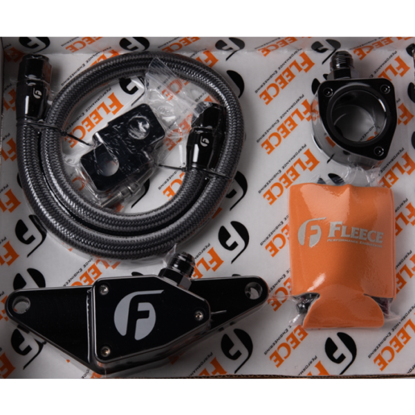 Fleece Performance Coolant Bypass® for 2003-2007 Manual Transmission w/ Stainless Steel Braided Line