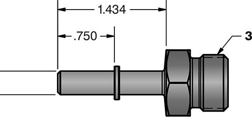 Fleece Performance 5/16 Inch Quick Connect to 3/4 Inch-16 O-ring (-8 AN)