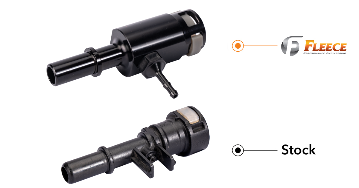 Fleece Performance Injector Return Line Repair Fitting for 11-16 6.7L Powerstroke - Image 4