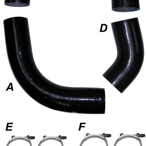 LB7 2001 Silicone Hose And Clamp Kit Black PPE Diesel