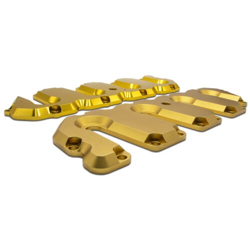 118021423_3-HFTD.jpg Valve Cover Kit Gold Matte No Pillars 2004.5-2010 6.6L Duramax PPE Diesel