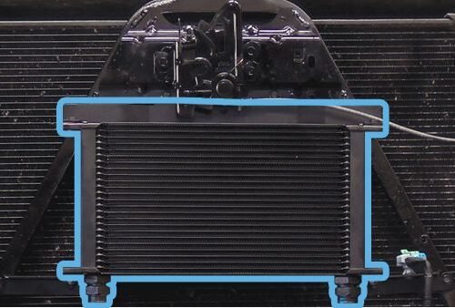 Perf Trans Cooler 01-03 GM 6.6L Allison 1000 Orange Clips PPE Diesel
