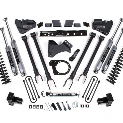 BDS1528FS_0-BLDV.jpg 6 Inch Lift Kit 4-Link Conversion Ford F250/F350 Super Duty 17-19 4WD Diesel 5 Inch Block w/3 Leaf Main Fox 2.0 Performance Shocks