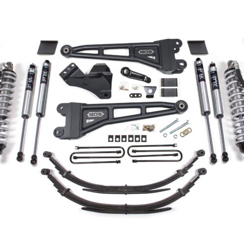 6 Inch Lift Kit w/ Radius Arm FOX 2.5 Performance Elite Coil-Over Conversion Ford F250/F350 Super Duty 11-16 4WD Diesel Factory 3 Inch Rear Blocks