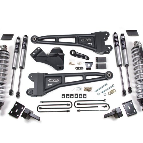 4 Inch Lift Kit w/ Radius Arm FOX 2.5 Performance Elite Coil-Over Conversion Ford F250/F350 Super Duty 11-16 4WD Diesel 4 Inch Block Kit