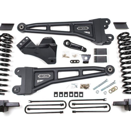 4 Inch Lift Kit w/ Radius Arm Ford F250/F350 Super Duty 11-16 4WD Diesel 4 Inch Block Fox 2.0 Performance Shocks