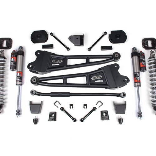 14-18/ 2025-2026 Ram 2500 4WD 3 Inch Radius Arm Suspension Lift Kit, 1.25 Inch Rear, Coil Spacer, Diesel - Fox 2.5 Performance Elite Series C/O Front, Fox 2.5 Performance Elite Series Rear BDS Suspension