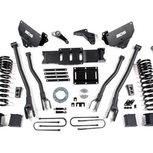 6 Inch Lift Kit w/ 4-Link Ram 3500 w/ Rear Air Ride 13-18 4WD Diesel 6 Bolt Indexing Ring Fox 2.0 Performance Shocks