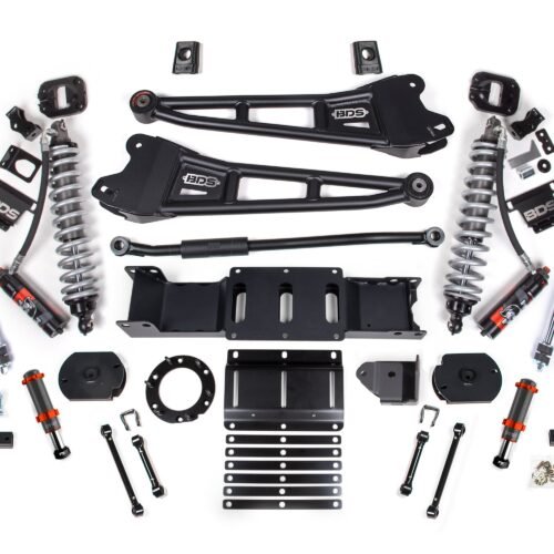 19-24 Ram 2500 4WD 3 Inch Radius Arm Suspension Lift Kit, 1.25 Inch Rear, Coil Spacer, Diesel - Fox 2.5 Performance Elite Series C/O Front, FOX 2.0 Front Bump, Fox 2.5 Performance Elite Series Rear BDS Suspension