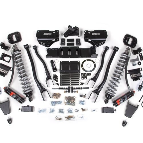 19-24 Ram 3500 4WD 4 Inch 4-Link Suspension Lift Kit, 2 Inch Rear, Block w/ Overload, 6 Bolt Diesel - Fox 2.5 Performance Elite Series C/O Front, Fox 2.5 Performance Elite Series Rear BDS Suspension