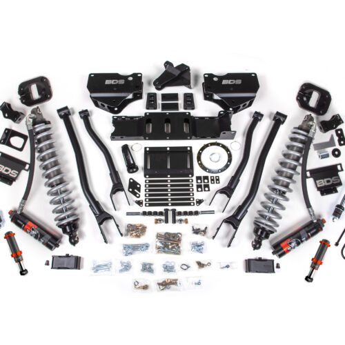19-24 Ram 3500 4WD 4 Inch 4-Link Suspension Lift Kit, 2 Inch Rear, Block w/o Overload, 8 Bolt Diesel - Fox 2.5 Performance Elite Series C/O Front, FOX 2.0 Front Bump, Fox 2.5 Performance Elite Series Rear BDS Suspension