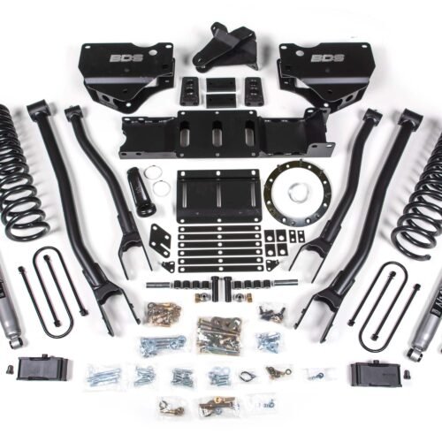 19-23 Ram 3500 4 Inch 4-Link Diesel - 2 Inch Rear Block w/ overload - 8 Bolt T-Case - Fox Shocks BDS Suspension