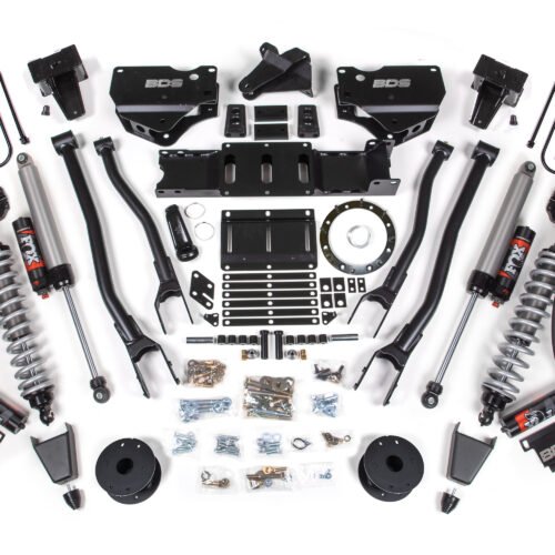 19-24 Ram 3500 4WD 6 Inch 4-Link Suspension Lift Kit, 5 Inch Rear, Block w/o Overload, 8 Bolt Diesel - Fox 2.5 Performance Elite Series C/O Front, Fox 2.5 Performance Elite Series Rear BDS Suspension