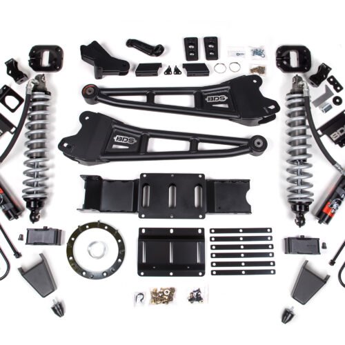 19-24 Ram 3500 4WD 4 Inch Radius Arm Suspension Lift Kit, 2 Inch Rear, Block w/o Overload, 8 Bolt Diesel - Fox 2.5 Performance Elite Series C/O Front, Fox 2.5 Performance Elite Series Rear BDS Suspension