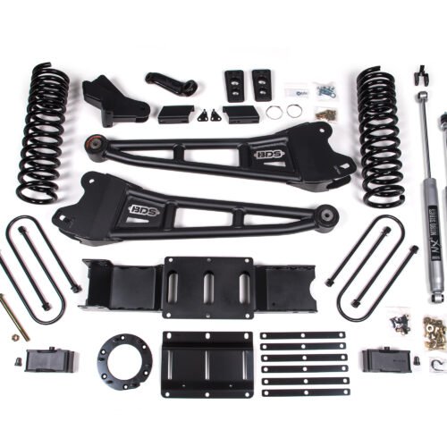 BDS1718H_0-BLDV.jpg 4 Inch Lift Kit w/ Radius Arm Ram 3500 w/ Rear Air Ride 19-24 4WD Diesel 6 Bolt NX2 Nitro Shocks
