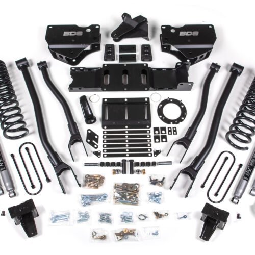 6 Inch Lift Kit w/ 4-Link Ram 3500 w/ Rear Air Ride 19-24 4WD Diesel 6 Bolt Fox 2.0 Performance Shocks