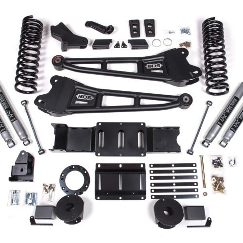 6 Inch Lift Kit w/ Radius Arm Ram 2500 w/ Rear Air Ride 19-24 4WD Diesel Fox 2.0 Performance Shocks