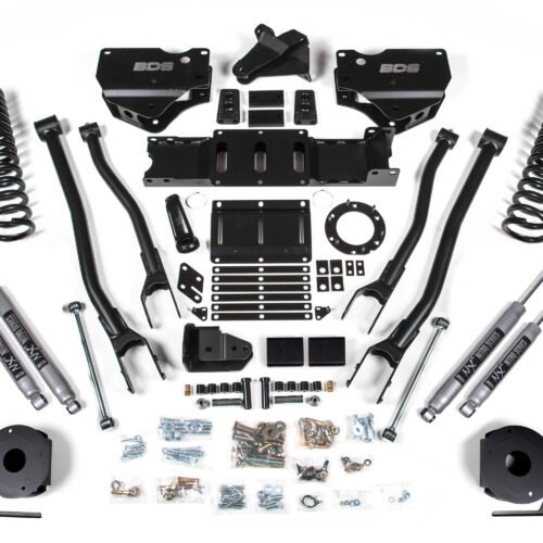 6 Inch Lift Kit w/ 4-Link Ram 2500 w/ Rear Air Ride 19-24 4WD Diesel Fox 2.0 Performance Shocks