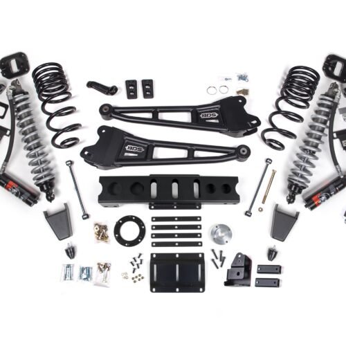 13-18 Ram 3500 4WD 6 Inch 4-Link Suspension Lift Kit, 4 Inch Rear, Block, 6 Bolt Diesel - Fox 2.5 Performance Elite Series C/O Front, FOX 2.0 Front Bump, Fox 2.5 Performance Elite Series Rear BDS Suspension