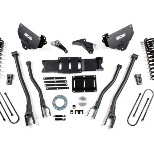 6 Inch Lift Kit w/ 4-Link Ram 3500 13-18 4WD Diesel 4 Inch Block 8 Bolt Indexing Ring Fox 2.5 Performance Elite Shocks