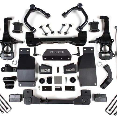 BDS1802FS-BLDV.jpg 4 Inch Lift Kit Silverado/Sierra 1500 19-24 4WD Diesel Strut Spacer Fox 2.0 Performance
