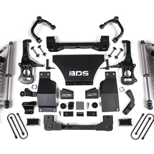 25-Up Chevy TB/GMC AT4 1500 4WD 2.5 Inch Suspension Lift Kit 3.0 Diesel / 2.7 Gas 1 Inch Rear Block -Fox 2.5 PES C/O Front Fox 2.5 PES Rear BDS Suspension