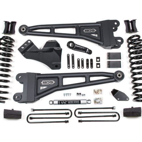 4 Inch Lift Kit w/ Radius Arm Ford F250/F350 Super Duty 08-10 4WD Diesel Block Without Factory Overload NX2 Nitro