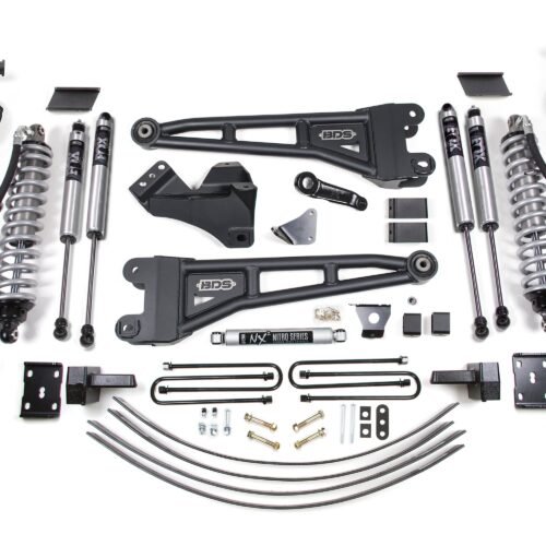 BDS1946FPE_0-BLDV.jpg 6 Inch Lift Kit w/ Radius Arm FOX 2.5 Performance Elite Coil-Over Conversion Ford F250/F350 Super Duty 05-07 4WD Diesel 4 Inch Block Add A Leaf With Overload