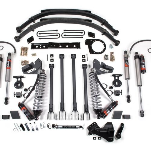 BDS1986FPE-BLDV.jpg 7 Inch Lift Kit w/ 4-Link FOX 2.5 Performance Elite Coil-Over Conversion Ford F250/F350 Super Duty 20-22 4WD Diesel Leaf Springs