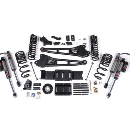 2025 Ram 2500 4WD (Diesel) 4 Inch Radius Arm Suspension Lift Kit W/ Indexing Ring, 2.5 Inch Rear Lift, Coil Spring - Fox 2.5 PES Shocks BDS Suspension
