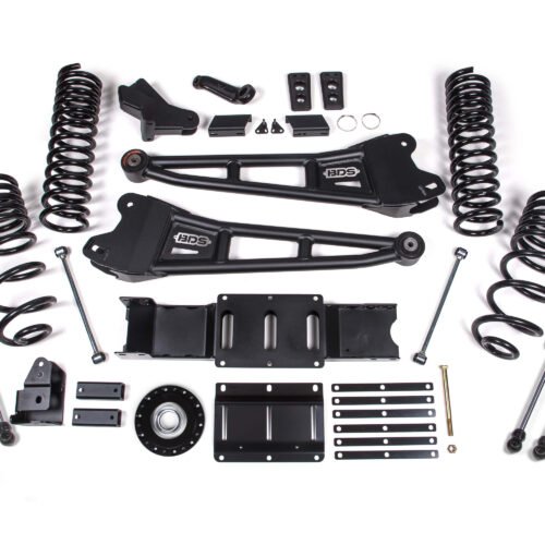 2025 Ram 2500 4WD (Diesel) 4 Inch Radius Arm Suspension Lift Kit W/ Indexing Ring, 2.5 Inch Rear Lift, Coil Spring - Fox 2.0 IFP PS Shocks BDS Suspension