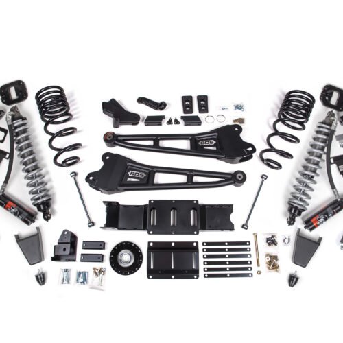 2025 Ram 2500 4WD (Diesel) 4 Inch Radius Arm Suspension Lift Kit W/ Indexing Ring, 2.5 Inch Rear Lift, Coil Spring - Fox 2.5 PES C/O, Fox 2.5 PES Shocks BDS Suspension