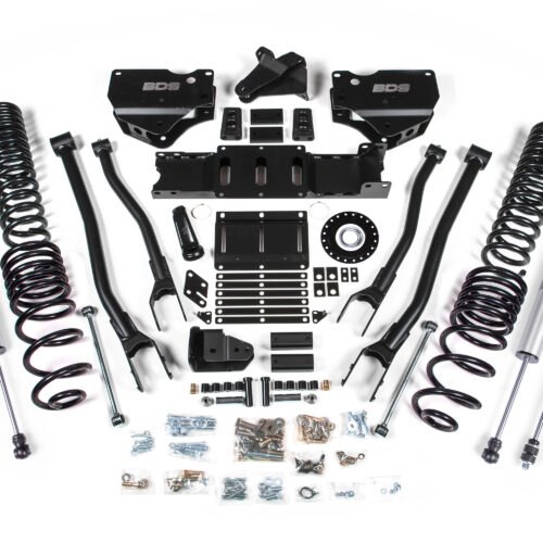 2025 Ram 2500 4WD (Diesel) 4 Inch Radius Arm Suspension Lift Kit - With Indexing Ring (Increased Travel), 2.5 Inch Rear Lift, Coil Spring - Fox 2.5 IFP PS Shocks BDS Suspension