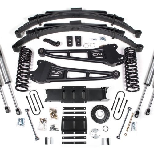 BDS2139H-BLDV.jpg 13-18 Ram 3500 4WD (Diesel) 6 Inch Radius Arm Suspension Lift Kit, 8-Bolt Indexing Ring, 4 Inch Rear Lift, Block - NX2 Nitro Series Shocks BDS Suspension