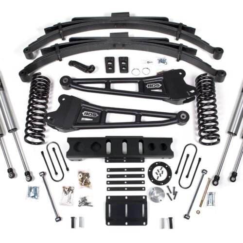 BDS2140H-BLDV.jpg 13-18 Ram 3500 4WD (Diesel) 6 Inch Radius Arm Suspension Lift Kit, 8-Bolt Indexing Ring, 4.5 Inch Rear Lift, Leaf Spring - NX2 Nitro Series Shocks BDS Suspension