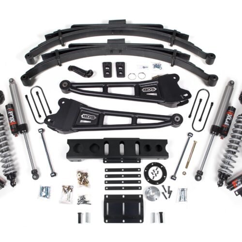 13-18 Ram 3500 (Diesel) 6 Inch Coilover Conversion Kit, 4.5 Inch Rear Lift, Leaf Spring, 6 Bolt - Fox 2.5 Performance Elite Series C/O, Fox 2.5 Performance Elite Series Shocks BDS Suspension