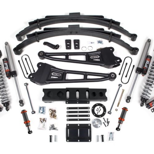 13-18 Ram 3500 (Diesel) 6 Inch Coilover Conversion Kit, 4.5 Inch Rear Lift, Leaf Spring, 6 Bolt - Fox 2.5 Performance Elite Series C/O + Fox 2.0 IFP Bump Stop, Fox 2.5 Performance Elite Series Shocks BDS Suspension