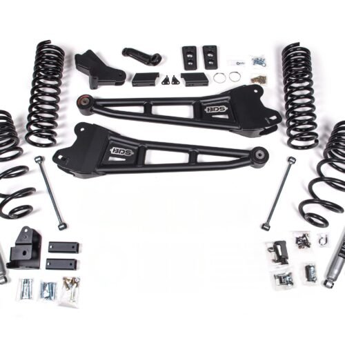 BDS2143FPE-BLDV.jpg 25-26 Ram 2500 4WD (Diesel) 4 Inch Radius Arm Suspension Lift Kit, 2.5 Inch Rear Lift, Coil Spring - Fox 2.5 Performance Elite Series Shocks BDS Suspension