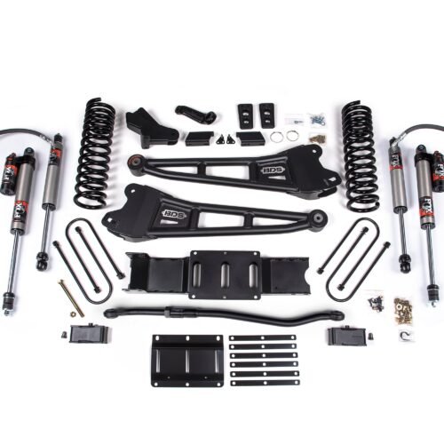 25-26 Ram 3500 4WD (Diesel) 4 Inch Radius Arm Suspension Lift Kit, 3 Inch Rear Lift w/ Overload, Block - Fox 2.5 PES Shocks BDS Suspension
