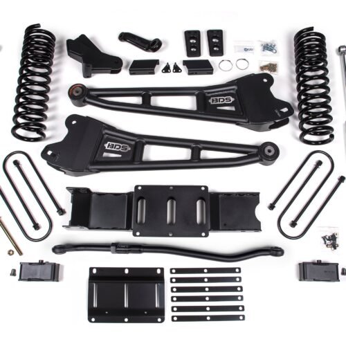 25-26 Ram 3500 4WD (Diesel) 4 Inch Radius Arm Suspension Lift Kit, 2 Inch Rear Lift w/o Overload, Block - NX2 Shocks BDS Suspension
