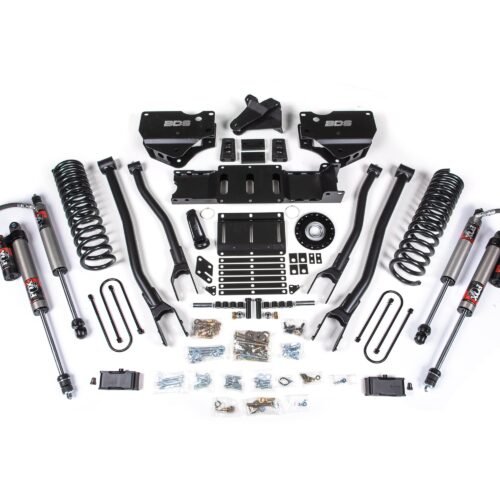 25-26 Ram 3500 (Diesel) 4 Inch 4-Link Suspension Lift Kit W/ Indexing Ring, 2 Inch Rear Lift w/o Overload, Block - Fox 2.5 PES Shocks BDS Suspension