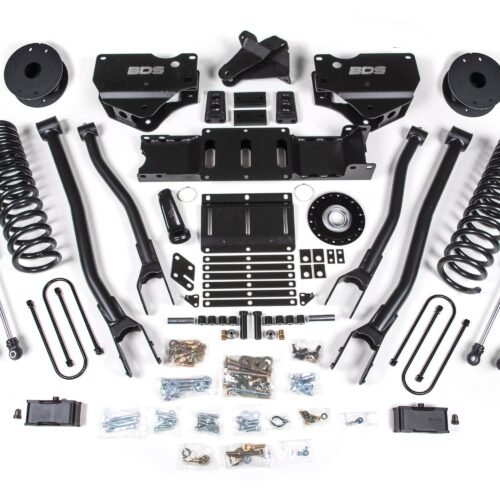 25-26 Ram 3500 (Diesel) 4 Inch 4-Link Suspension Lift Kit W/ Indexing Ring, 2 Inch Rear Lift w/o Overload, Block - Fox 2.5 IFP PS Shocks BDS Suspension