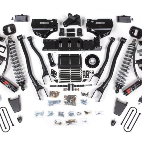 25-26 Ram 3500 (Diesel) 4 Inch 4-Link Suspension Lift Kit W/ Indexing Ring, 3 Inch Rear Lift, Block W/ OE Air Assist - Fox 2.5 PES C/O, Fox 2.5  PES Shocks BDS Suspension