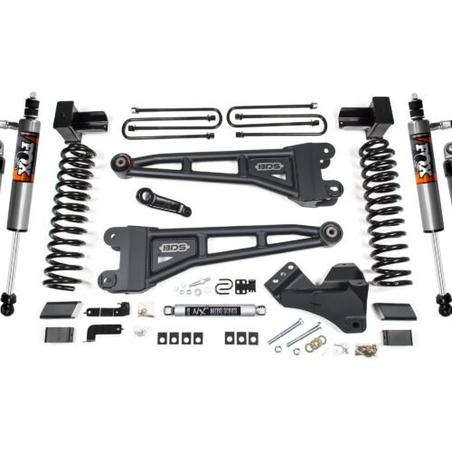 BDS2205FPE_0-BLDV.jpg 5 Inch Lift Kit w/ Radius Arm Ford F250/F350 Super Duty 23-24 4WD Diesel 5 Inch Block with 3 Leaf Main Fox 2.5 Performance Elite