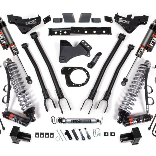 23-26 Ford F-250/F-350 Super Duty 4WD 7 Inch 4-Link Suspension Lift Kit, 5 Inch Rear, Block, Diesel - Fox 2.5 Performance Elite Series C/O Front, Fox 2.5 Performance Elite Series Rear BDS Suspension