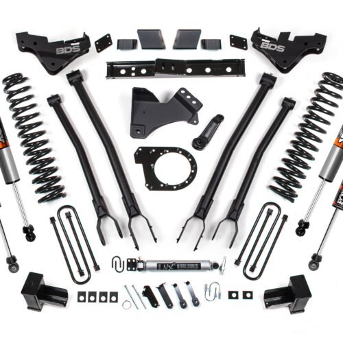 23-26 Ford F-250/F-350 Super Duty 4WD 7 Inch 4-Link Suspension Lift Kit, 6 Inch Rear, Spring, Diesel - Fox 2.5 Performance Elite Series C/O Front, Fox 2.5 Performance Elite Series Rear BDS Suspension