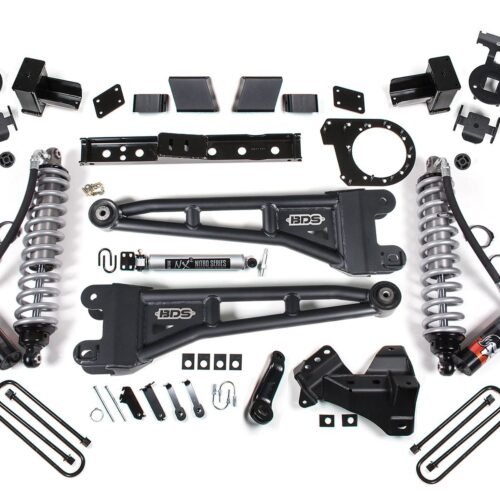 23-26 Ford F-250/F-350 SRW 4WD 7 Inch Radius Arm Suspension Lift Kit, 4.5 Inch Rear, Block, Diesel - Fox 2.5 Performance Elite Series C/O Front, Fox 2.5 Performance Elite Series Rear BDS Suspension