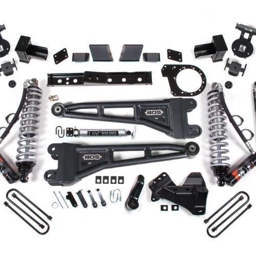 23-26 Ford F-250/F-350 SRW 4WD 7 Inch Radius Arm Suspension Lift Kit, 4.5 Inch Rear, Block, Diesel - Fox 2.5 Performance Elite Series C/O Front, Fox 2.5 IFP Performance Series Rear BDS Suspension