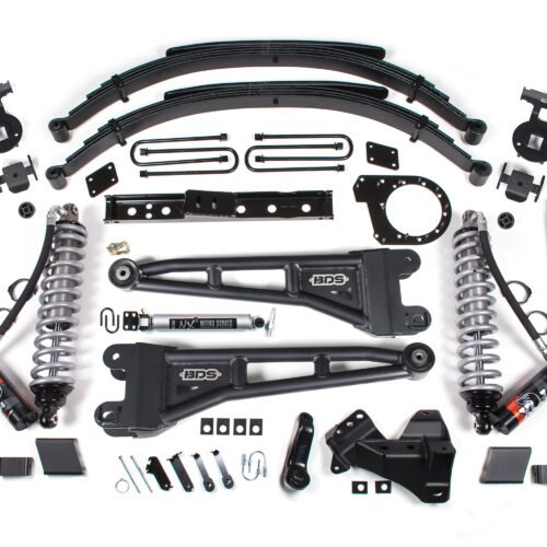 23-26 Ford F-250/F-350 SRW 4WD 7 Inch Radius Arm Suspension Lift Kit, 6 Inch Rear, Leaf Spring, Diesel - Fox 2.5 Performance Elite Series C/O Front, Fox 2.5 IFP Performance Series Rear BDS Suspension